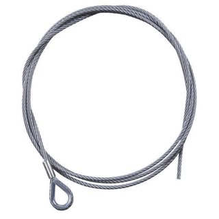 Stahlseil zu Drahtseilhalter Reutlinger Typ 50SV, einseitig gekauscht, bis 135kg, 5mm, silber, 5m